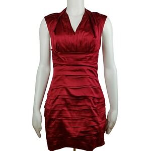 Express Womens Red Dress Size 4 Sleeveless